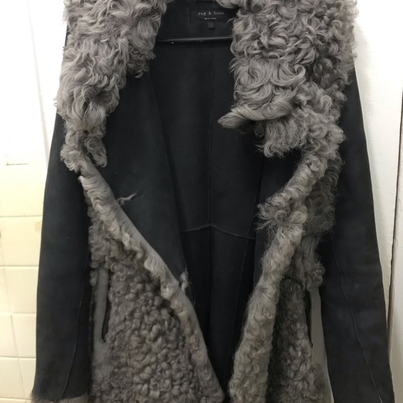 Rag & bone shearling jacket - Picture 6 of 7